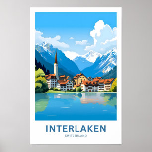 Interlaken Schweiz Reisen Print Poster