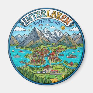Interlaken, Schweiz Schweiz Magnet