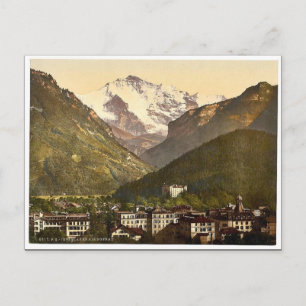 Interlaken und das Jungfrau, Berner Oberland, CH Postkarte
