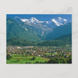 Interlaken und Jungfrau Postkarte