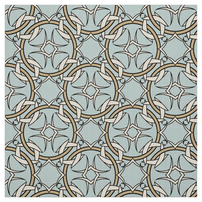 Interlocks Schwarz und Creme Stoff (Muster)