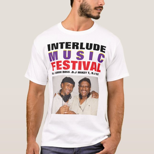 INTERLUDE MUSIK FESTIVAL. Männer Basic T-Shirt (Vorderseite)