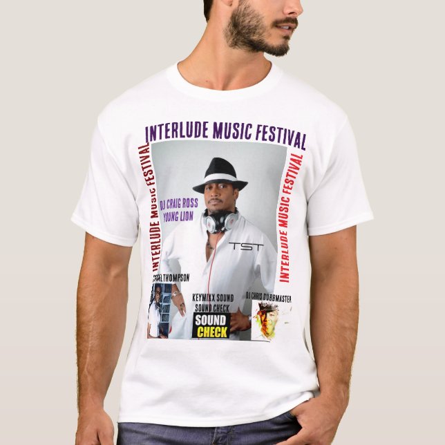 INTERLUDE MUSIK FESTIVAL. Männer Basic T-Shirt (Vorderseite)
