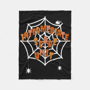 Intermediate Care Unit Nurse Spooky Halloween Fleecedecke