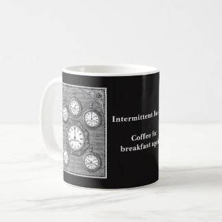 Intermittierendes Fasten-Uhr-Tasse Kaffeetasse