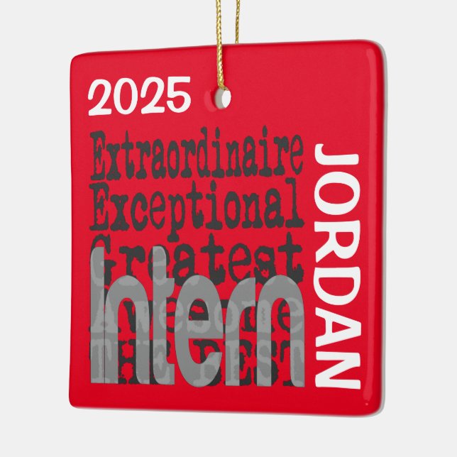 Intern Extraordinaire BENUTZERDEFINIERT Keramikornament (Links)