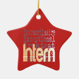 Intern Extraordinaire Keramik Ornament