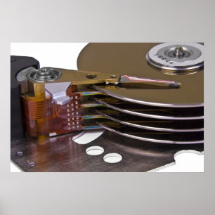 Internals eines Festplattenlaufwerks Poster