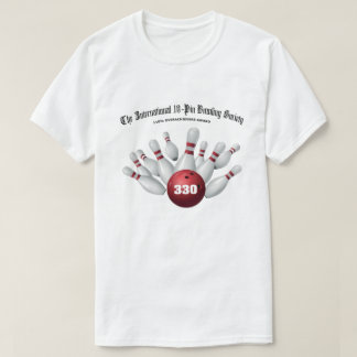International 10-Button Bowling Society 330 Game T-Shirt