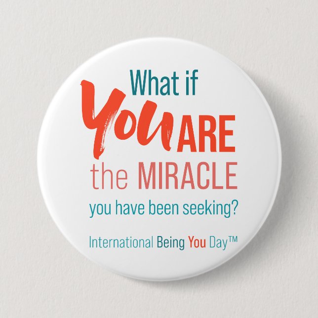 International Being You Day Quotes - Schaltfläche Button (Vorderseite)