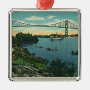 International Bridge American Span View # 2 Ornament Aus Metall