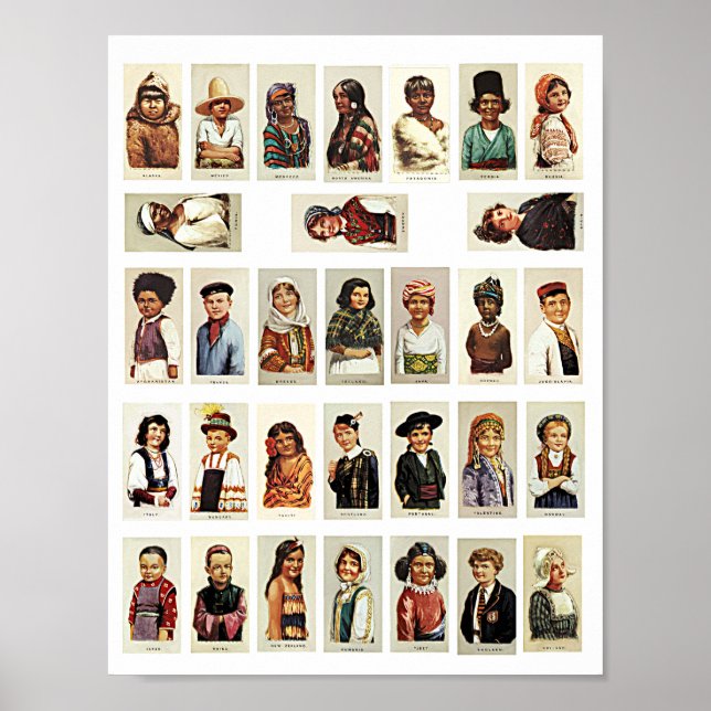 International Children world Travel Collections Poster (Vorne)