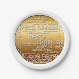 International Christmas Navidad Weihnachten Paper  Pappteller