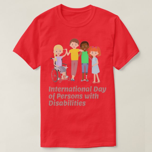 International Day of Persons with Disabilities 2 T-Shirt (Design vorne)