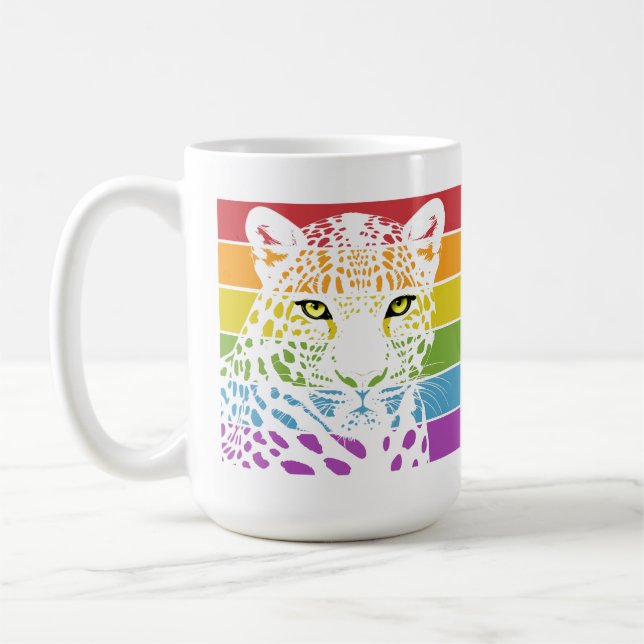 International Day of the Leopard Kaffeetasse (Links)
