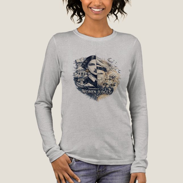 International Day of Women Judges Tri-Blend Shirt (Vorderseite)