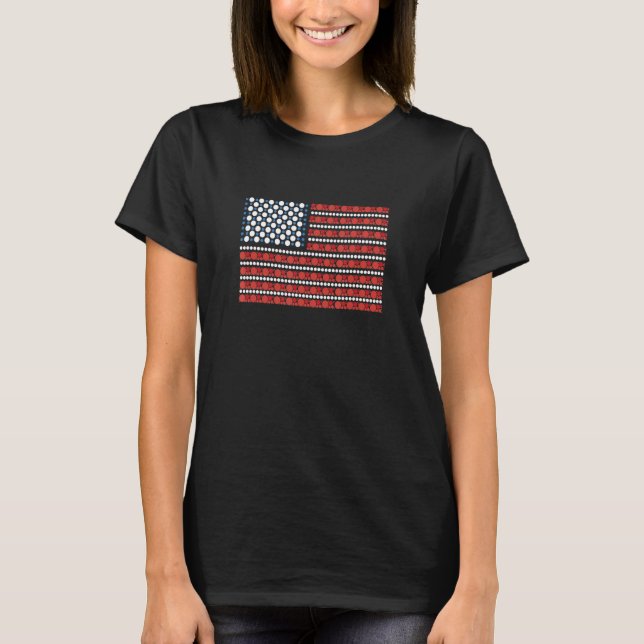 International Dot Day American Flag Polka Dot Kids T-Shirt (Vorderseite)