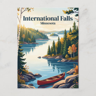 International Falls, Minnesota Postkarte