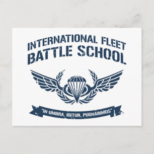 International Fleet Battle School Ender Postkarte