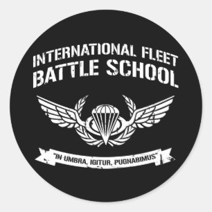 International Fleet Battle School Ender Runder Aufkleber