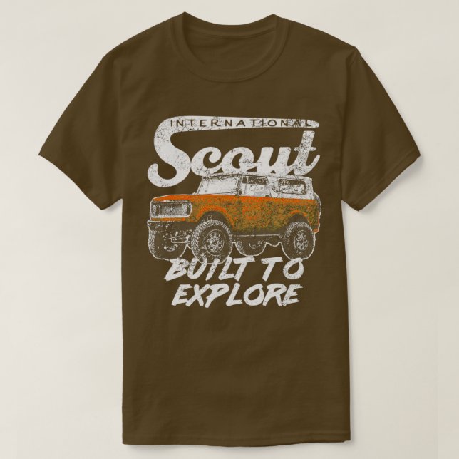 International Harvester Scout II Retro Style Built T-Shirt (Design vorne)