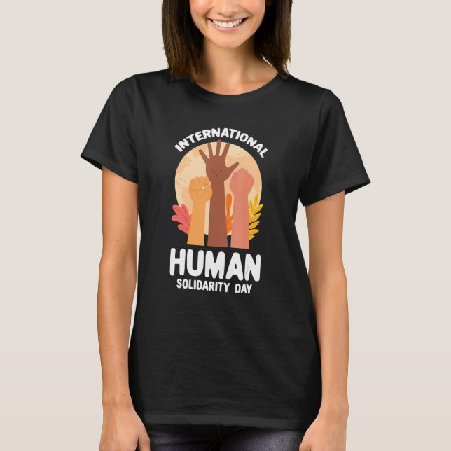 International Human Solidarity Day United Nations T-Shirt (Vorderseite)