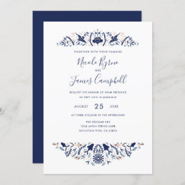 International > Japanisch | Modern Koi Fish Creste Einladung