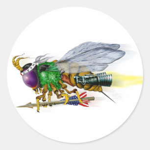 International Killer Bee - LaRue Runder Aufkleber