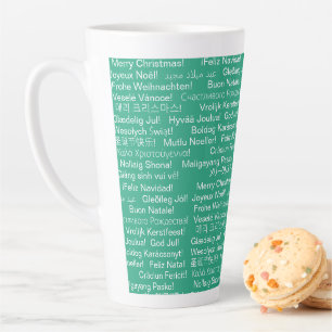 International Merry Christmas Holiday Wish Milchtasse