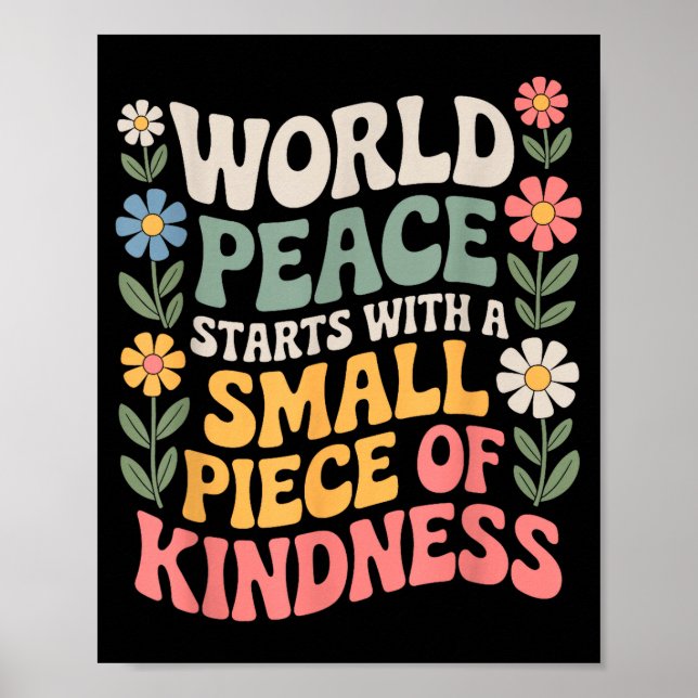 International Peace Day Insring World Kindness Day Poster (Vorne)