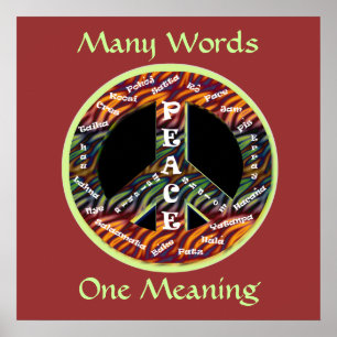 International Peace Sign Poster