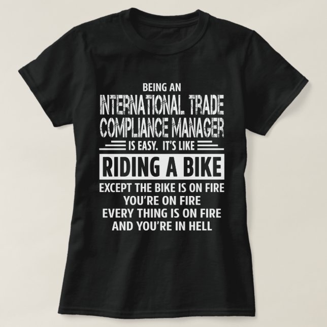 International Trade Compliance Manager T-Shirt (Design vorne)