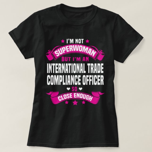 International Trade Compliance Officer T-Shirt (Design vorne)