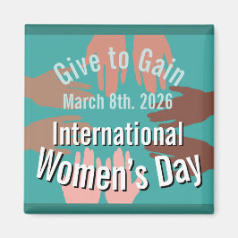 International Women’s Day March 8th. 2026 Magnet