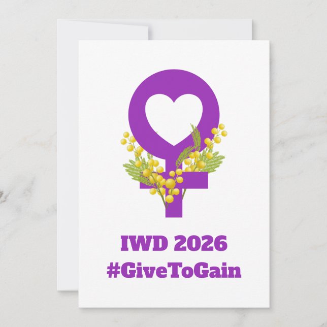 International Women's Day 2026 IWD Give To Gain (Vorderseite)