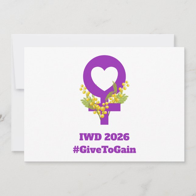 International Women's Day 2026 IWD Give To Gain (Vorderseite)