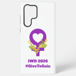 International Women's Day 2026 IWD Give To Gain Samsung Galaxy Hülle