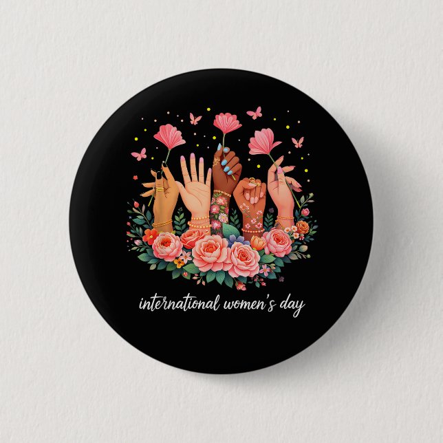 International Women's Day 8 March 2026 Button (Vorderseite)