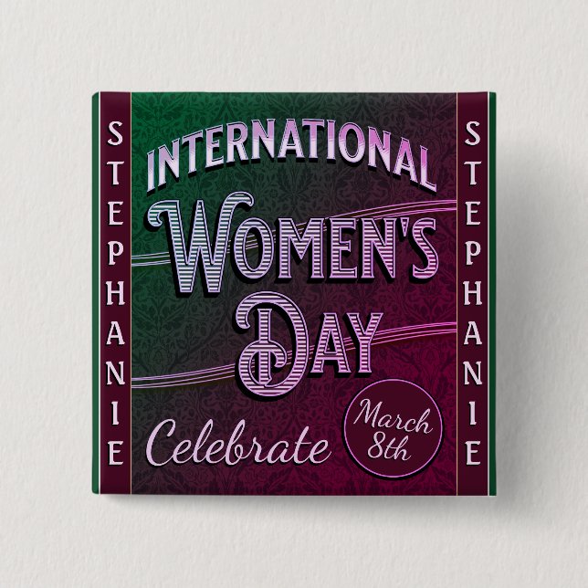 International Women's Day Button (Vorderseite)