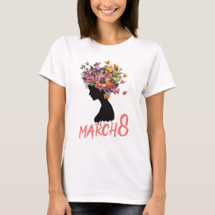 International Women's Day Clip Art, März 8. T-Shirt