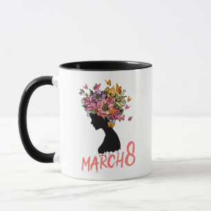 International Women's Day Clip Art, März 8. Tasse