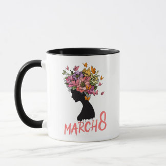 International Women's Day Clip Art, März 8. Tasse