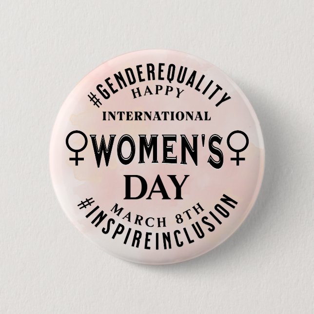 International Women's Day | March 8th Equality Button (Vorderseite)