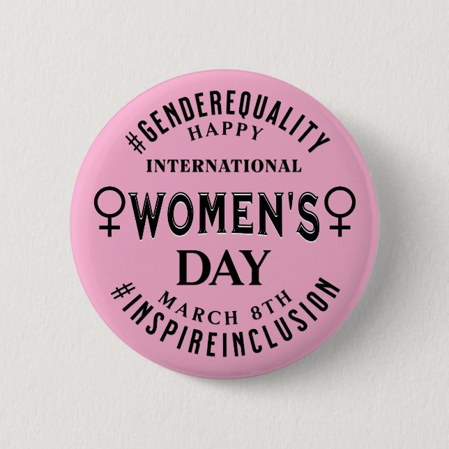 International Women's Day | March 8th Equality Button (Vorderseite)