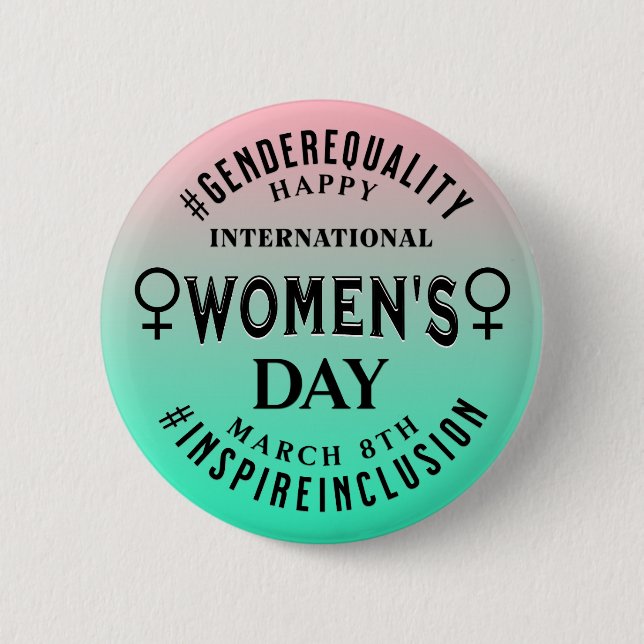 International Women's Day | March 8th Equality Button (Vorderseite)