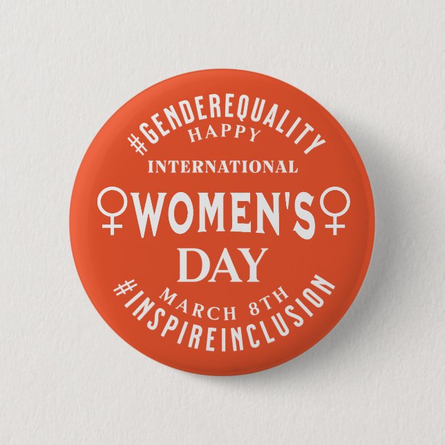 International Women's Day | March 8th Equality Button (Vorderseite)