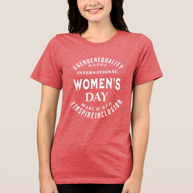 International Women's Day | March 8th Equality Tri-Blend Shirt (Vorderseite)
