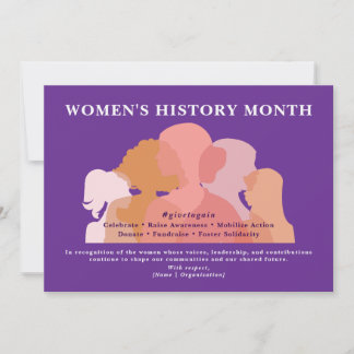 International Womens Day Women History Recognition Feiertagskarte