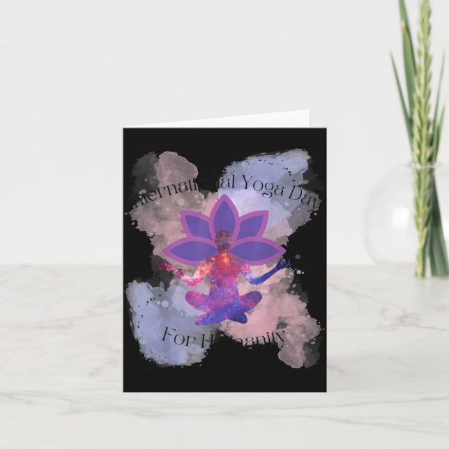 International Yoga Day For Humanity  Karte (Vorderseite)