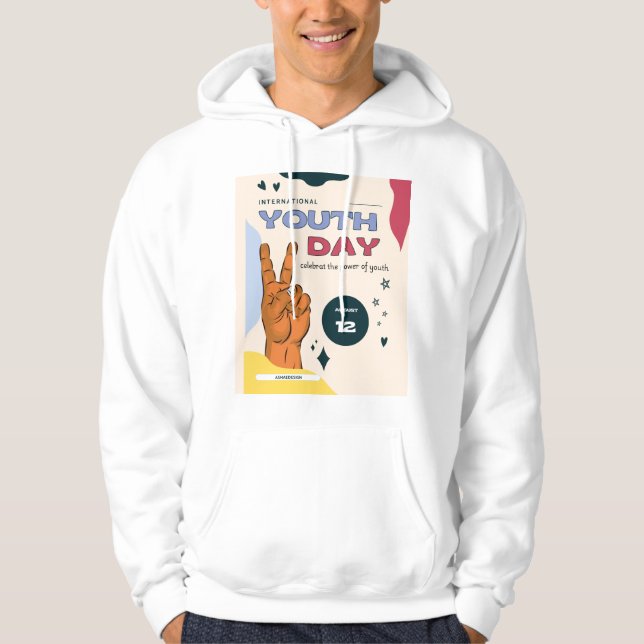 International youth day , August 12 ,  Hoodie (Vorderseite)
